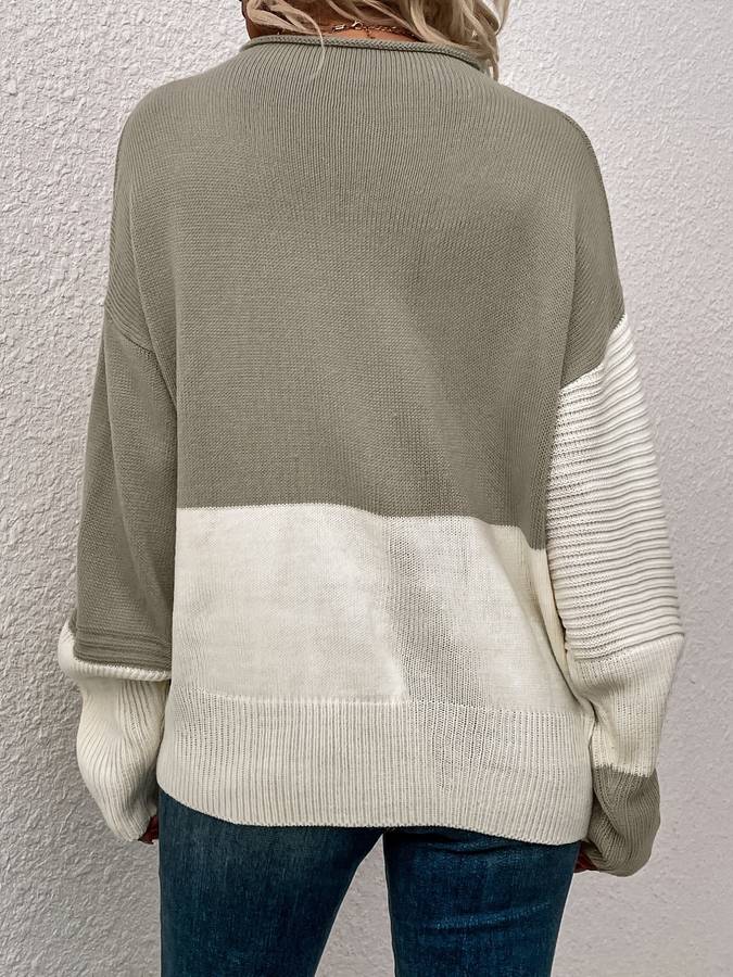 Heather - Color Block Pullover