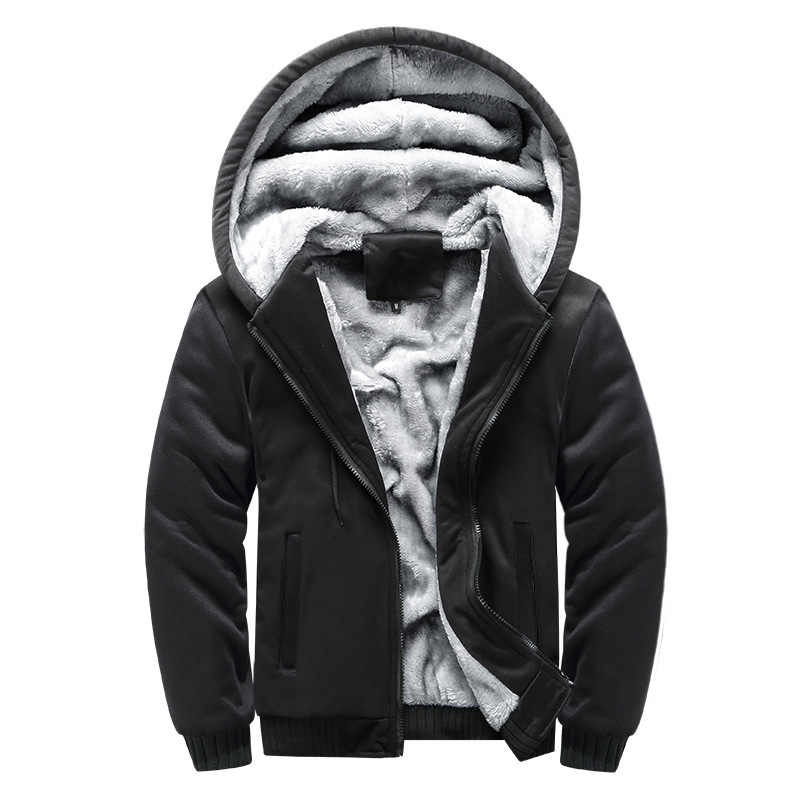 Hiram - Herren Warme Fleecejacke mit Kapuze