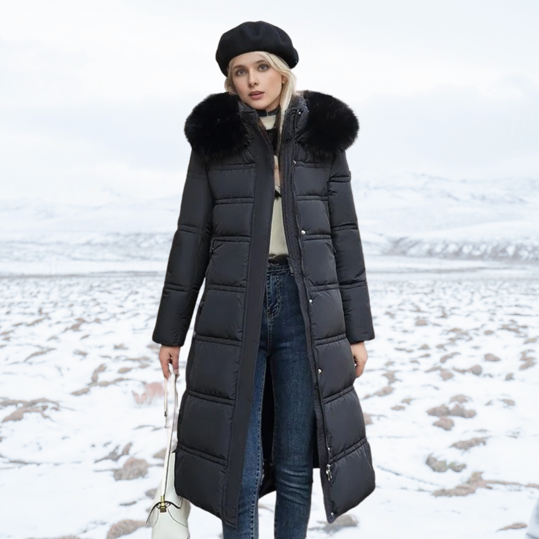 Holly - Luxuriöse Daunenjacke Damen Winter