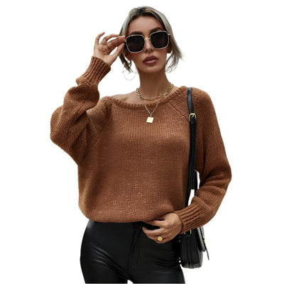 Karla - Off-Shoulder-Pullover aus warmem Strick