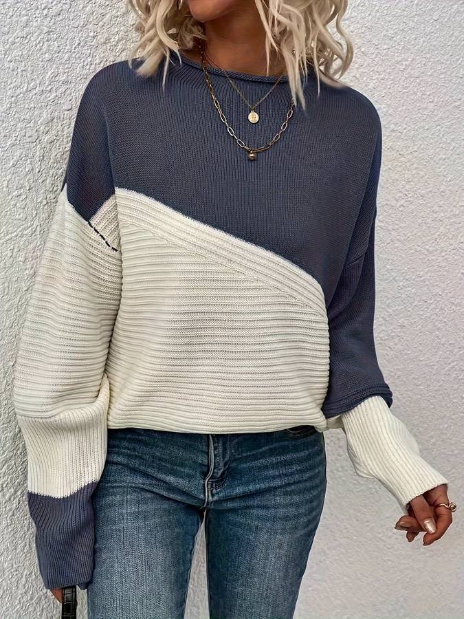 Heather - Color Block Pullover