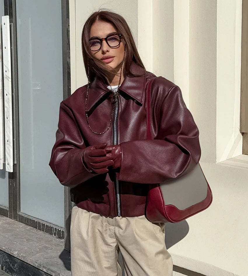 Amelie - Burgundy Jacket