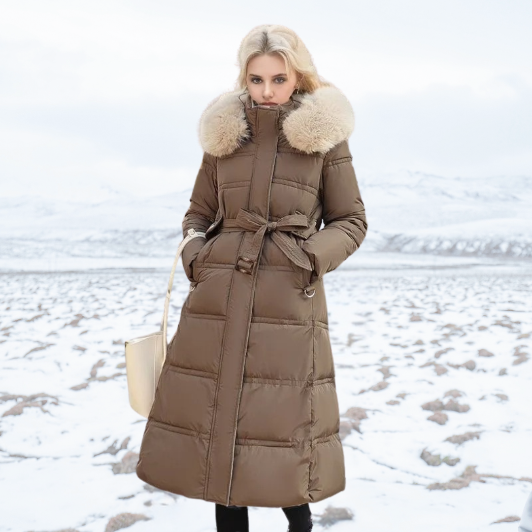 Holly - Luxuriöse Daunenjacke Damen Winter