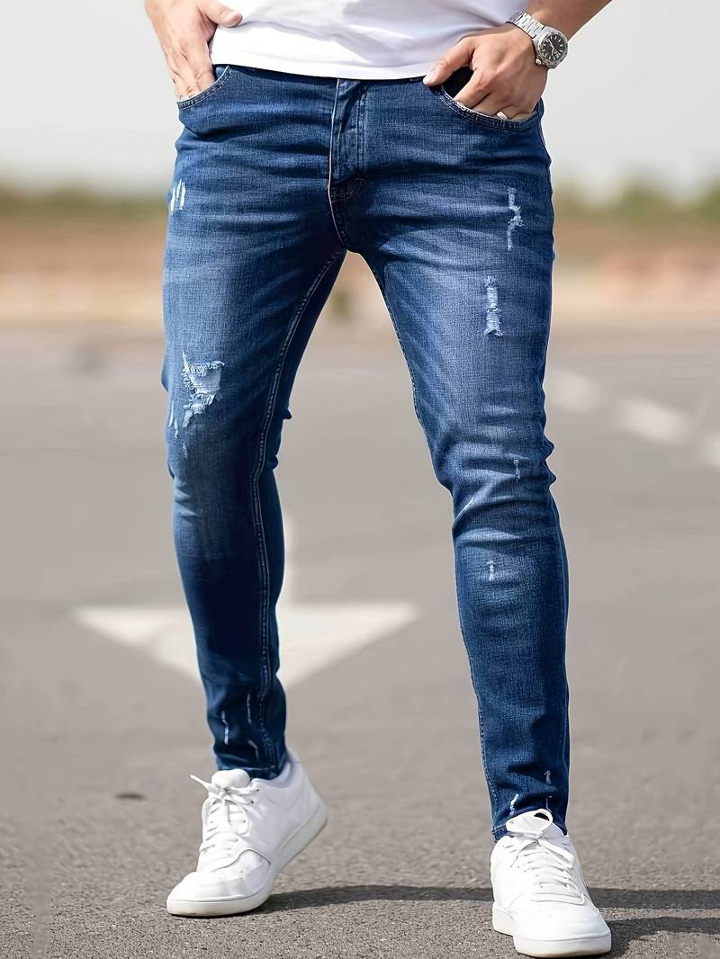 ADYAN | Slim-Fit-Stretch-Jeans für Männer