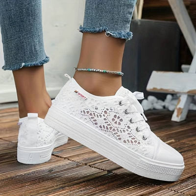 ANJA | Leichte und Stylische Spitzen-Sneakers für Frauen