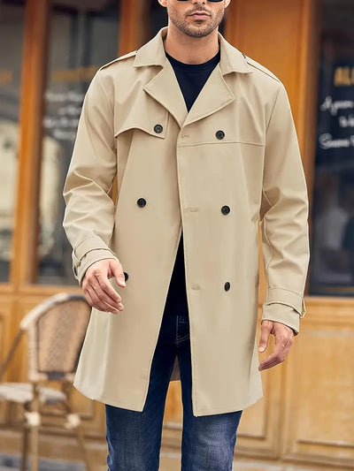 LEO | Eleganter Mantel für Herren im Trenchcoat-Stil