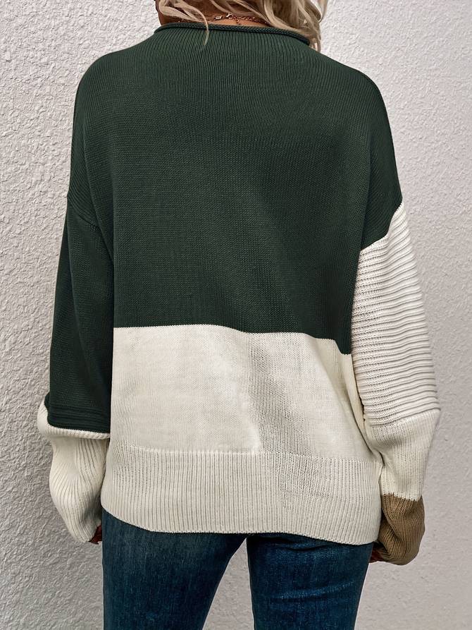 Heather - Color Block Pullover