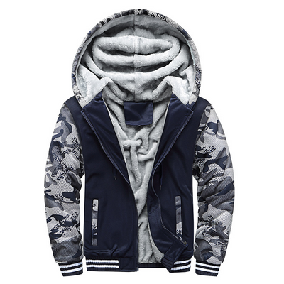 Hiram - Herren Warme Fleecejacke mit Kapuze