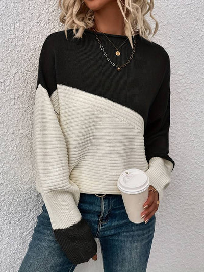 Heather - Color Block Pullover