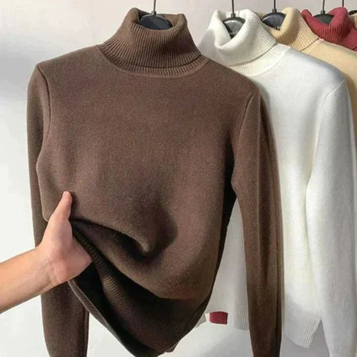 RACHELLE | Kuscheliger Fleece-Rollkragenpullover für Damen