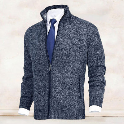 Sergio - Herren Strickjacke mit Kragen