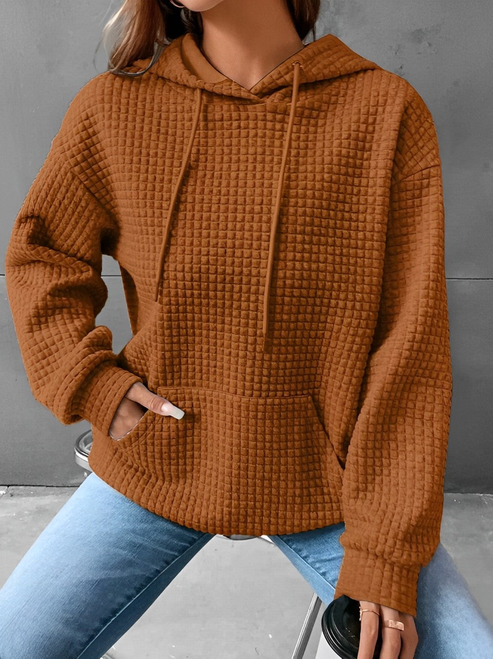 Whitney - Trendiger Pullover mit Kordelzug-Detail