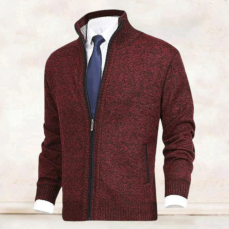 Sergio - Herren Strickjacke mit Kragen