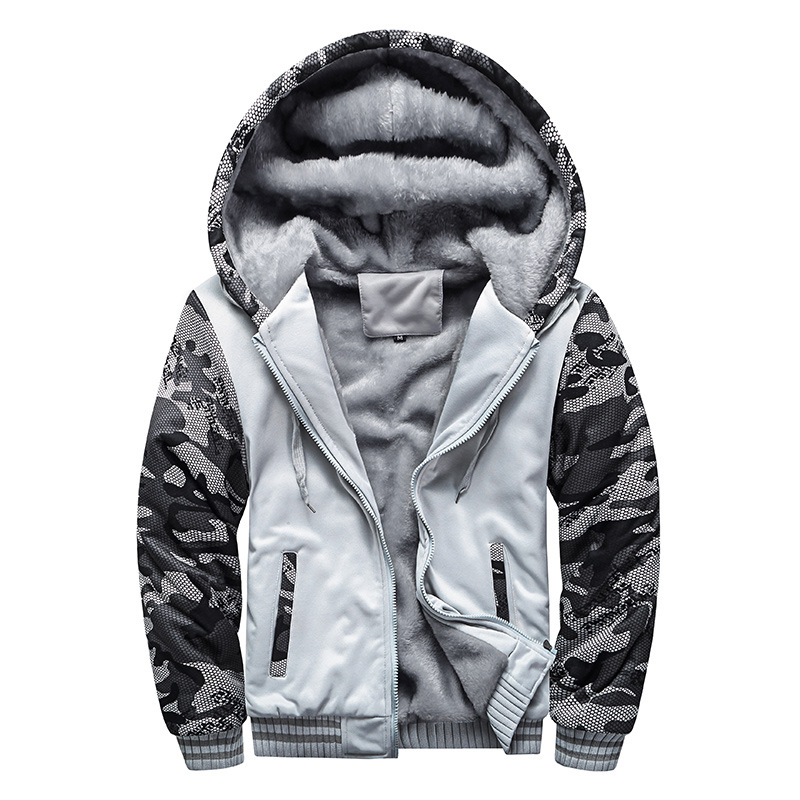 Hiram - Herren Warme Fleecejacke mit Kapuze