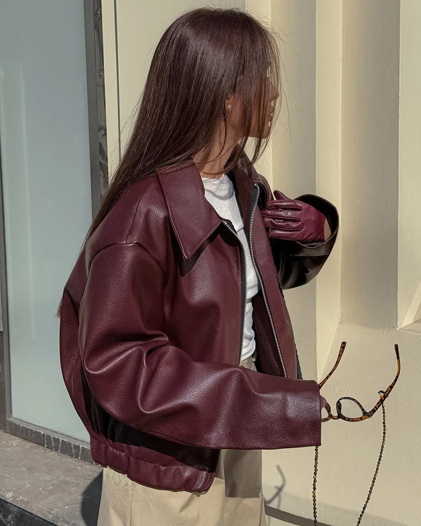 Amelie - Burgundy Jacket