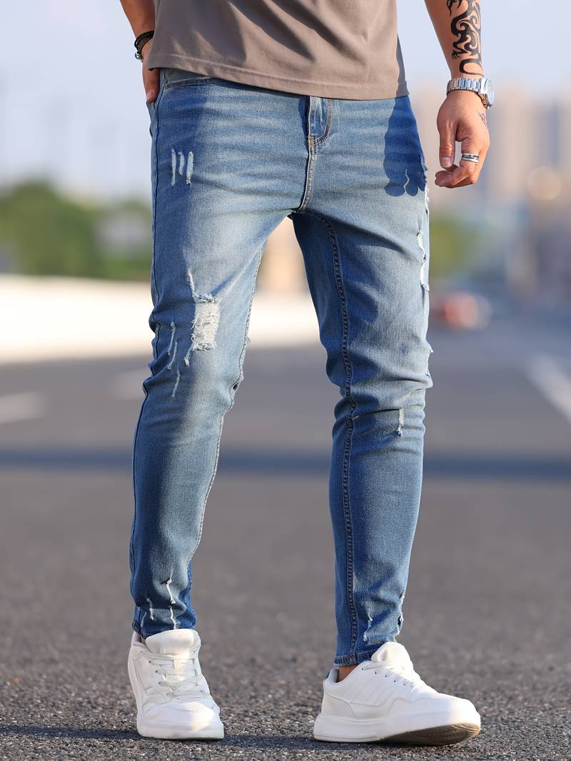 ADYAN | Slim-Fit-Stretch-Jeans für Männer