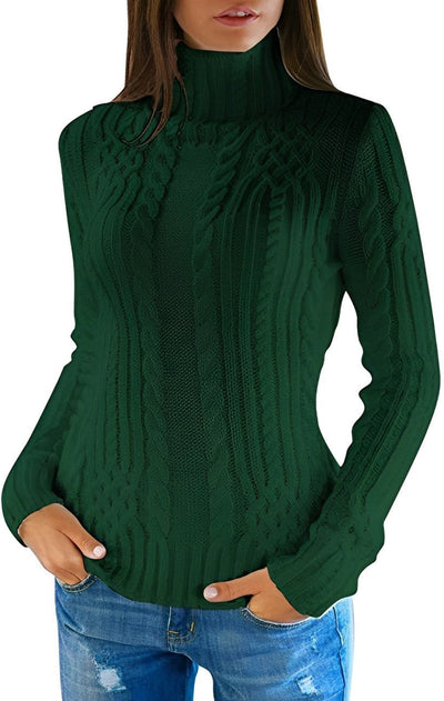 Geraldine - Eleganter Rollkragenpullover in schmaler Passform