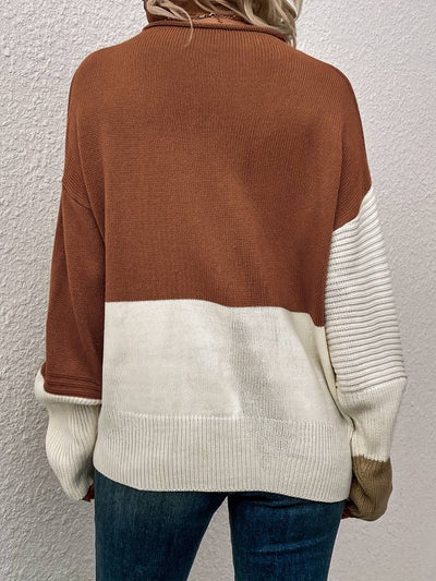 Heather - Color Block Pullover