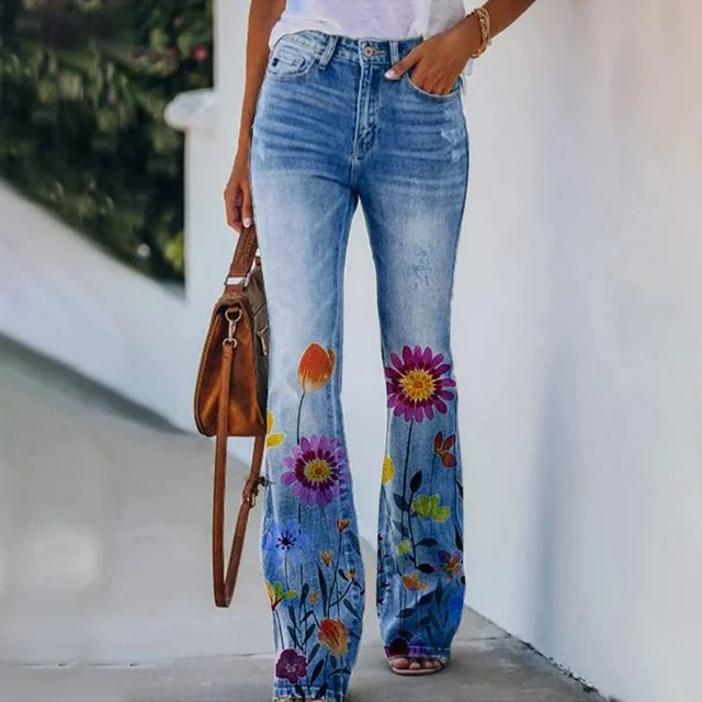 BEA | Blumen-Jeans für Frauen im angesagten Design