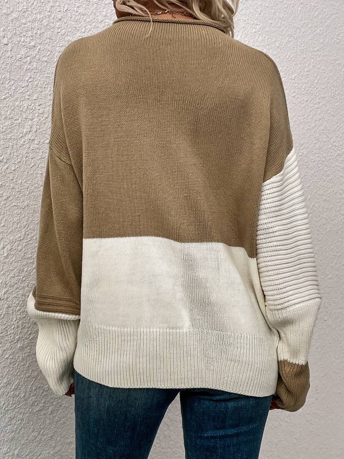 Heather - Color Block Pullover