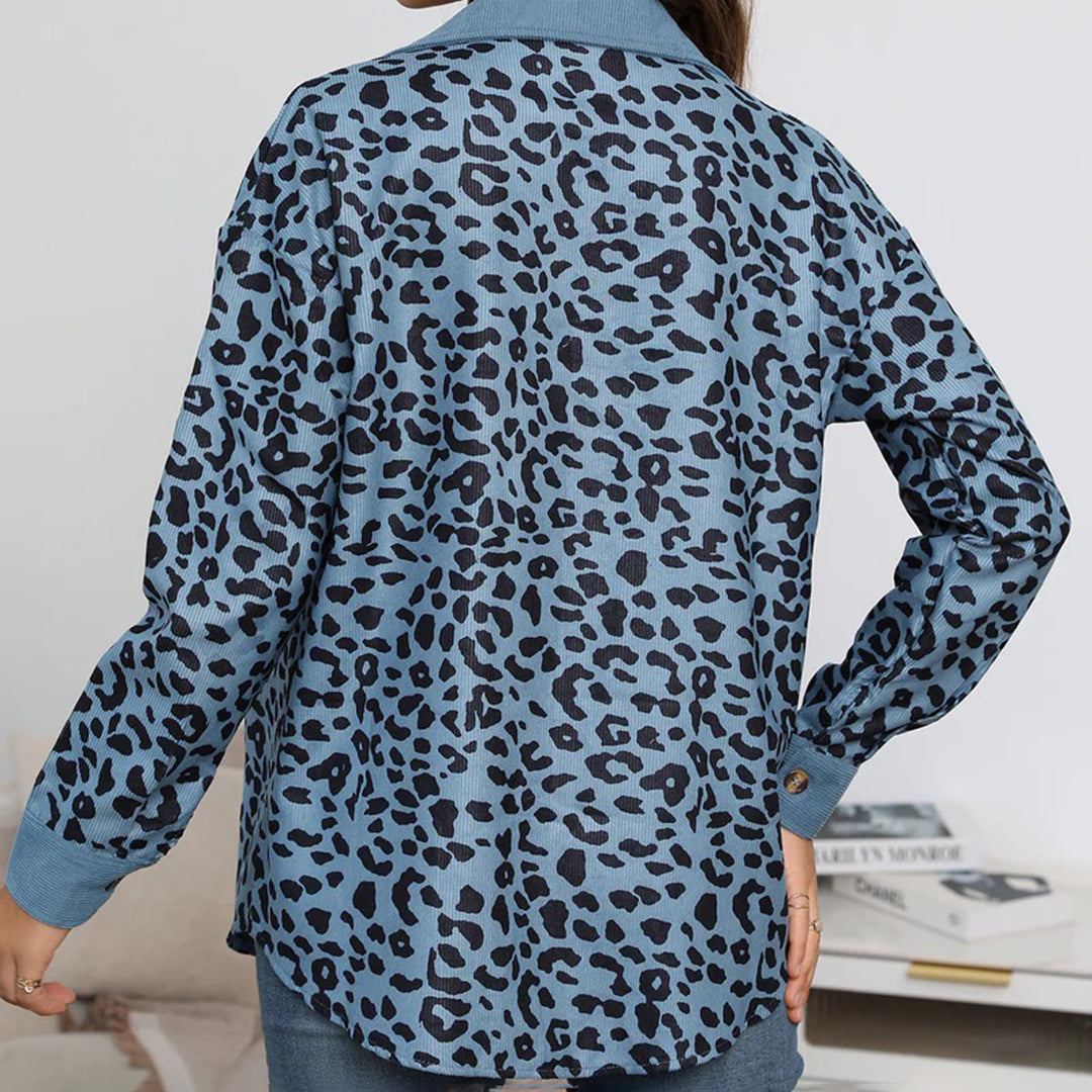 FELICITAS - Modische Jacke mit Leopardenprint für Damen