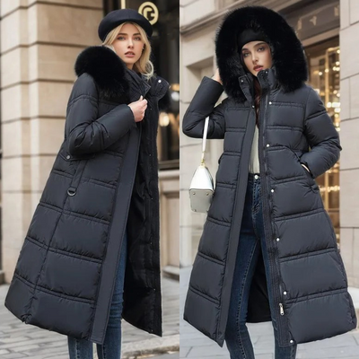 Holly - Luxuriöse Daunenjacke Damen Winter