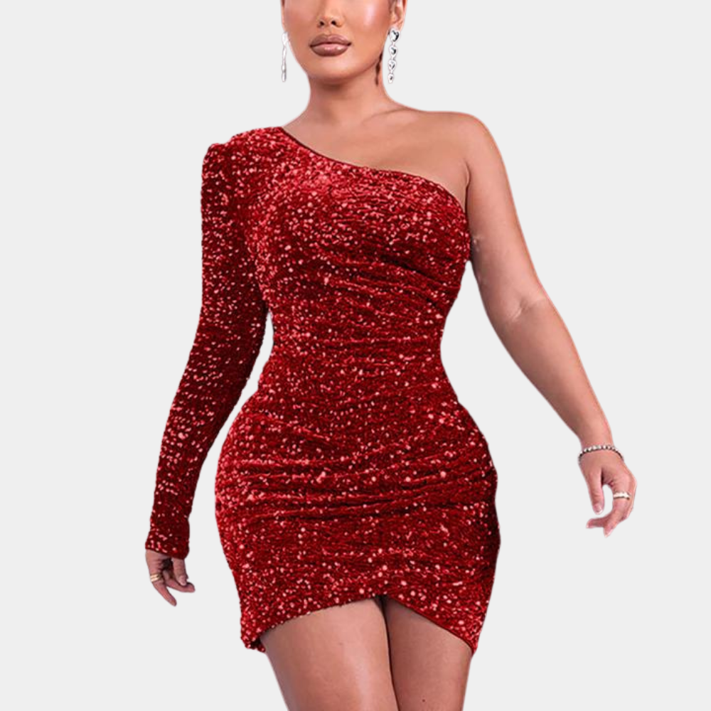 ALWINA – Elegantes Glitzerkleid für Frauen