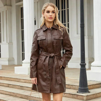 Mia - Stilvolle Lederjacke für Damen – Ein Must-have für den Herbst und Winter!