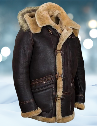 Foxx - Warme Leder-Pelzjacke