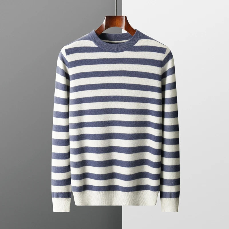 THEO | Blanchet Feiner Kaschmir Pullover mit Streifen