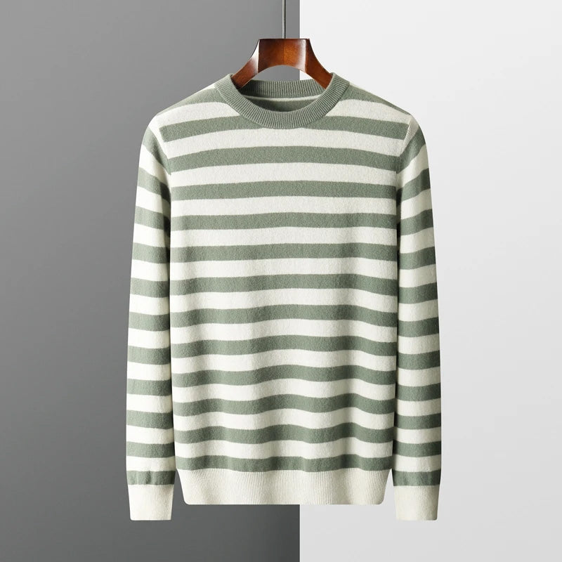 THEO | Blanchet Feiner Kaschmir Pullover mit Streifen