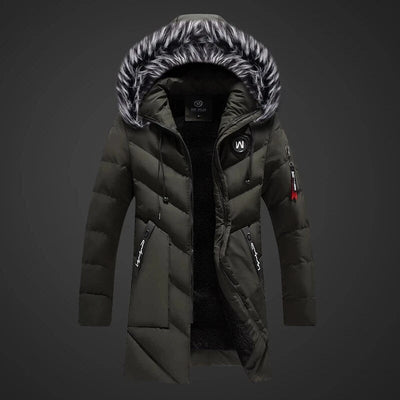 Metodij - Herren Winterjacke Wattiert