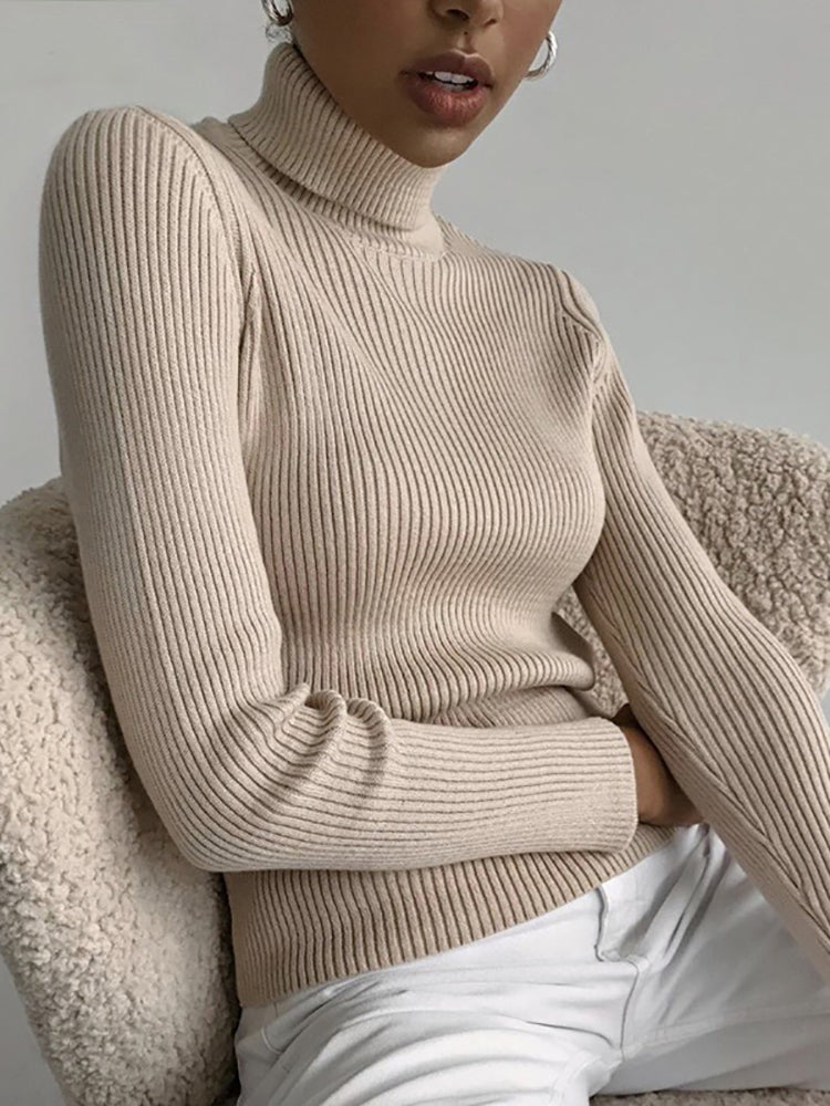 INES - Damen-Rollkragenpullover