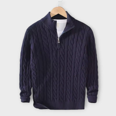 Lorenzo - Gemütlicher & Eleganter Half-Zip Pullover