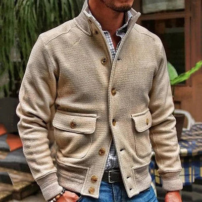 LAVINO | Herrenjacke im klassischen Stil mit Knopfverschluss