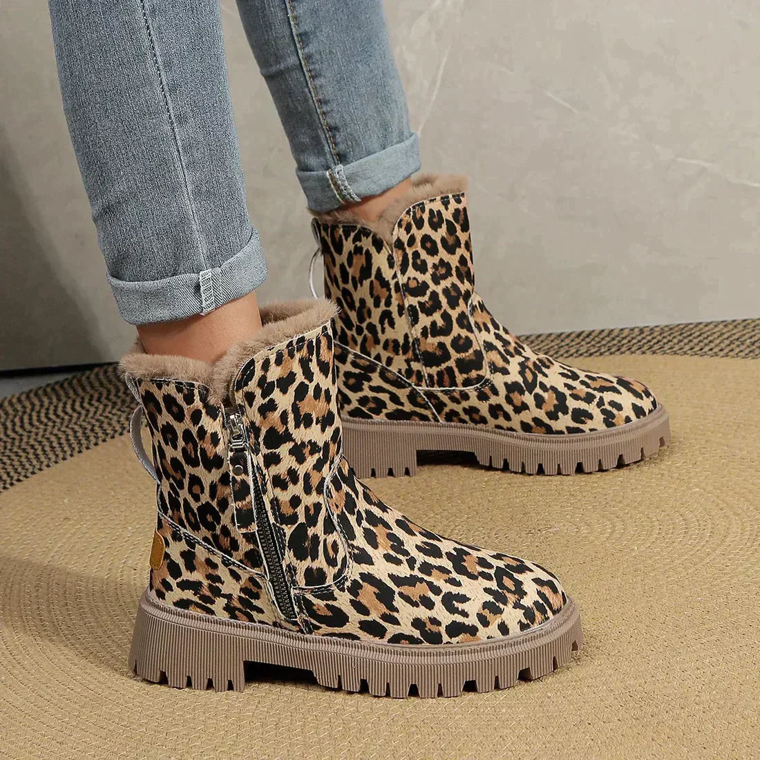 ÉLODIE | Trendige Leopardenstiefel für ein statementstarkes Outfit