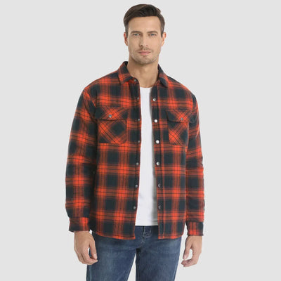 Delio - Herren Flanelljacke Warm und Bequem