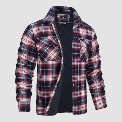 Delio - Herren Flanelljacke Warm und Bequem