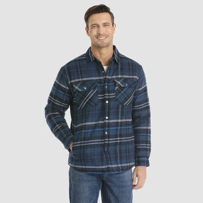 Delio - Herren Flanelljacke Warm und Bequem