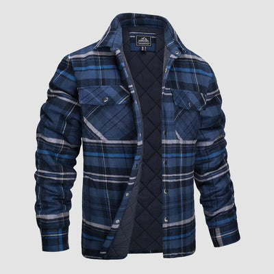 Delio - Herren Flanelljacke Warm und Bequem