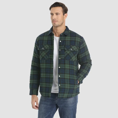 Delio - Herren Flanelljacke Warm und Bequem