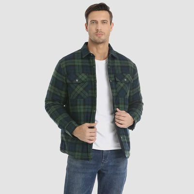 Delio - Herren Flanelljacke Warm und Bequem