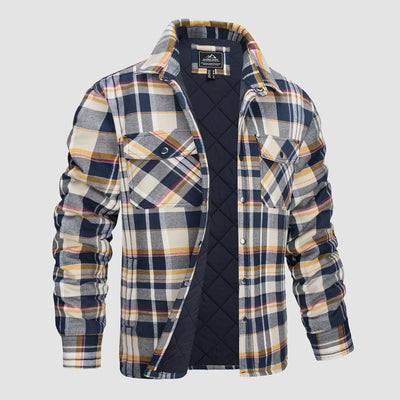 Delio - Herren Flanelljacke Warm und Bequem