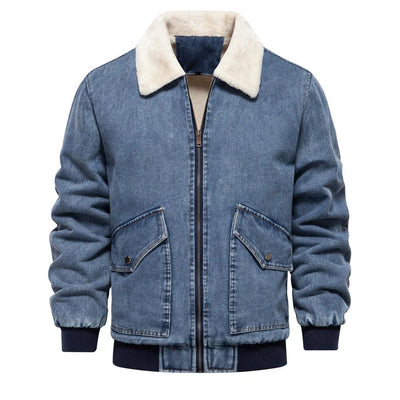 Tony - Lässige Denim Bomberjacke