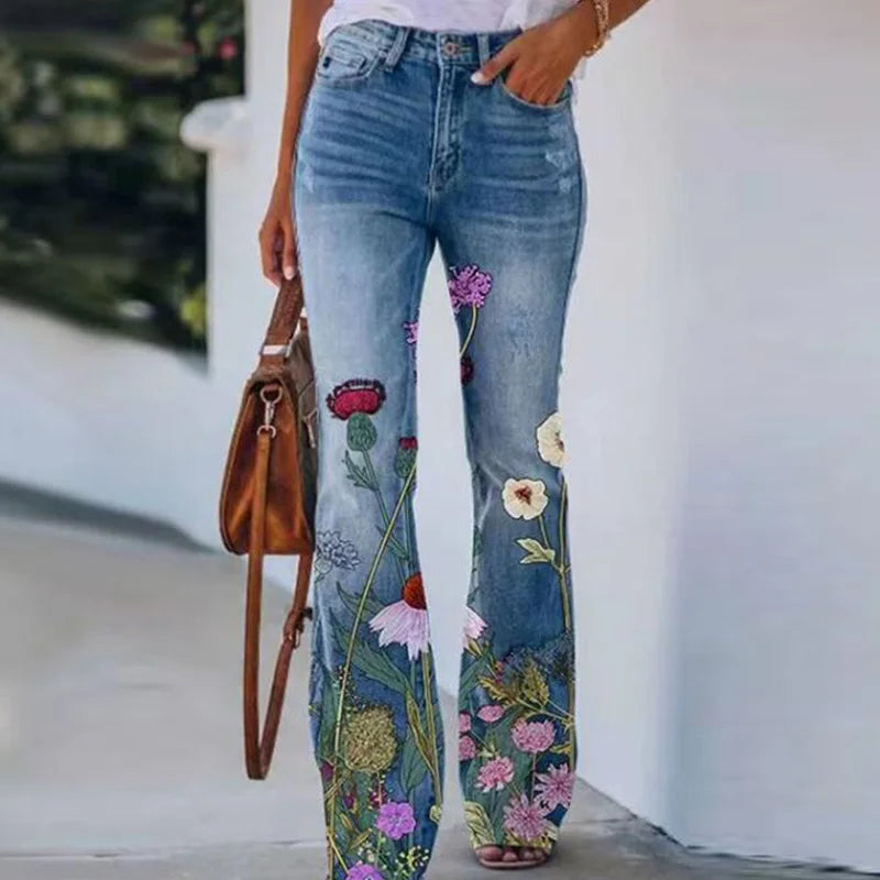 BEA | Blumen-Jeans für Frauen im angesagten Design