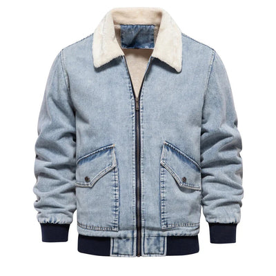 Tony - Lässige Denim Bomberjacke