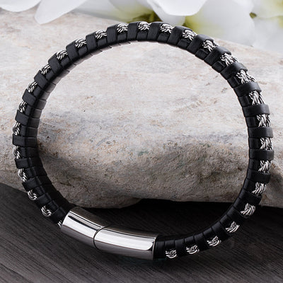 ALARIC | Robustes Lederarmband mit Edelstahlverschluss