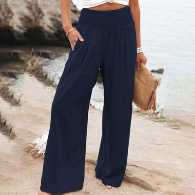 KARLA | Weite Leinenhose für Frauen im Casual-Stil