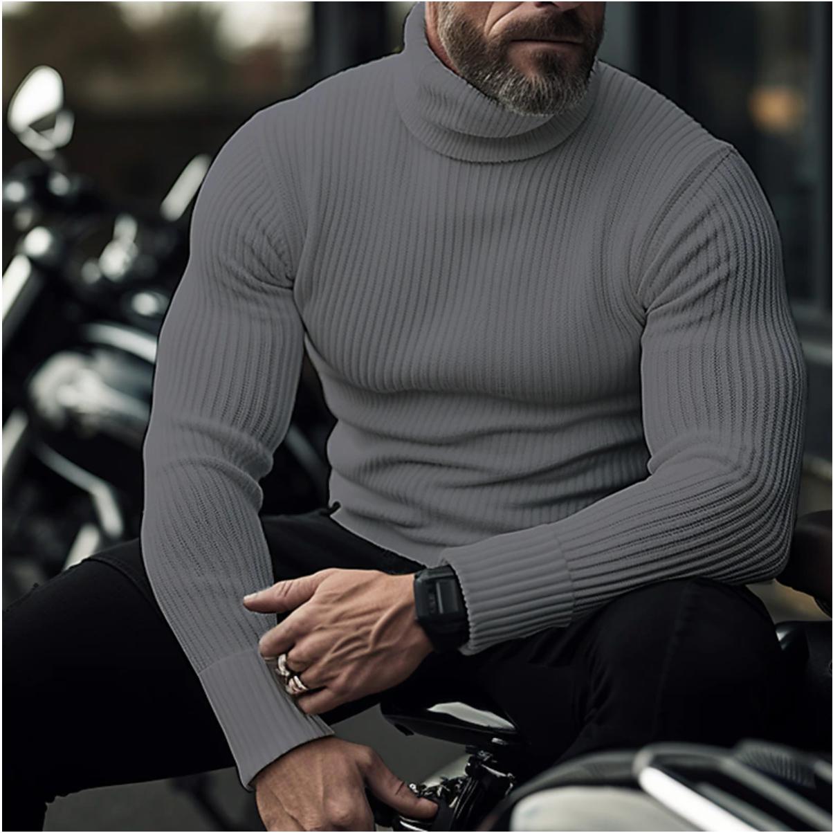 SANDER | Warmer Rollkragenpullover für Männer im klassischen Stil