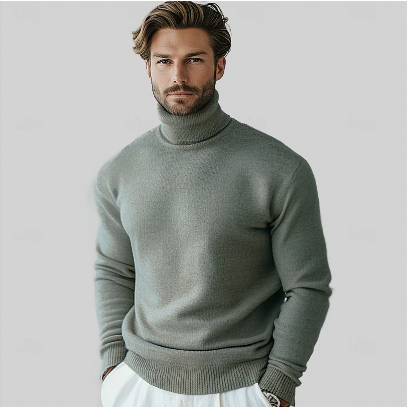 MAXIMILIAN - Eleganter Rollkragenpullover aus Merinowolle für Männer